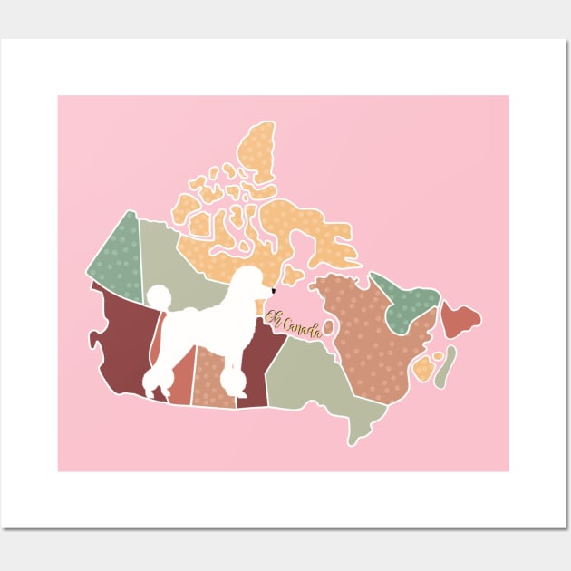 Oh Canada! Poodle Wall Art by Inugoya